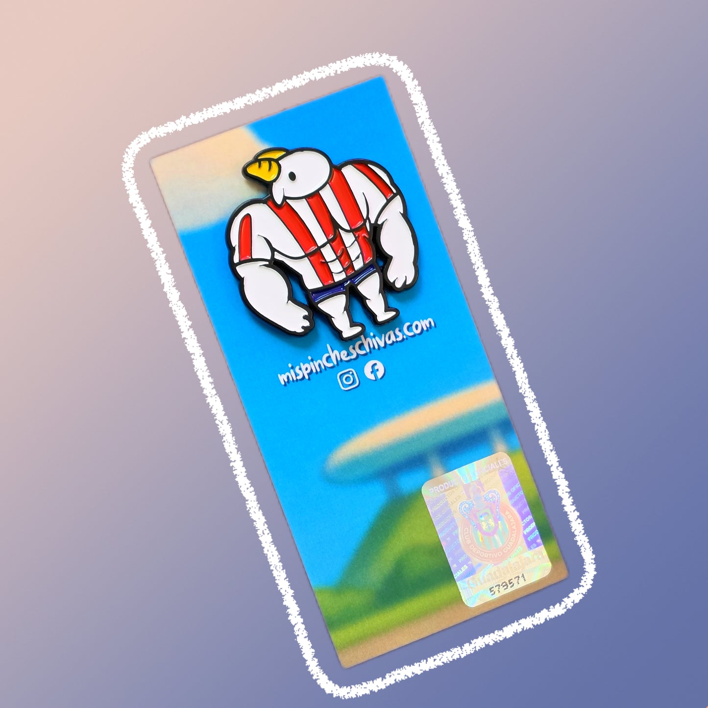 Pin Metalico Fortachón